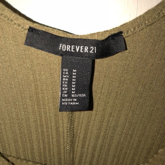 forever 21 green body suit - Picture 2 of 2